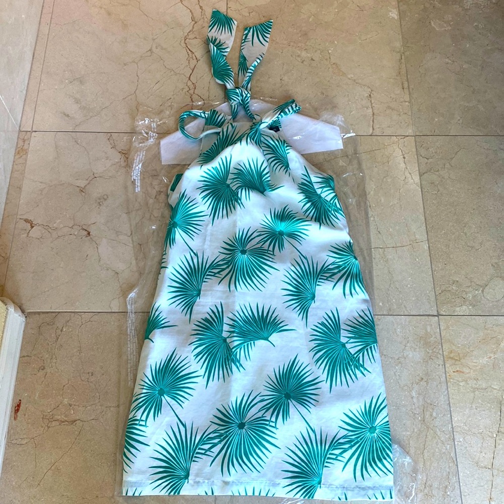 Summer dress, Tommy Bahama dress, size xs, white and green.